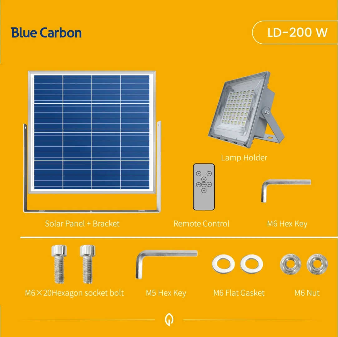 Projecteur Solaire Blue Carbon LD 200W